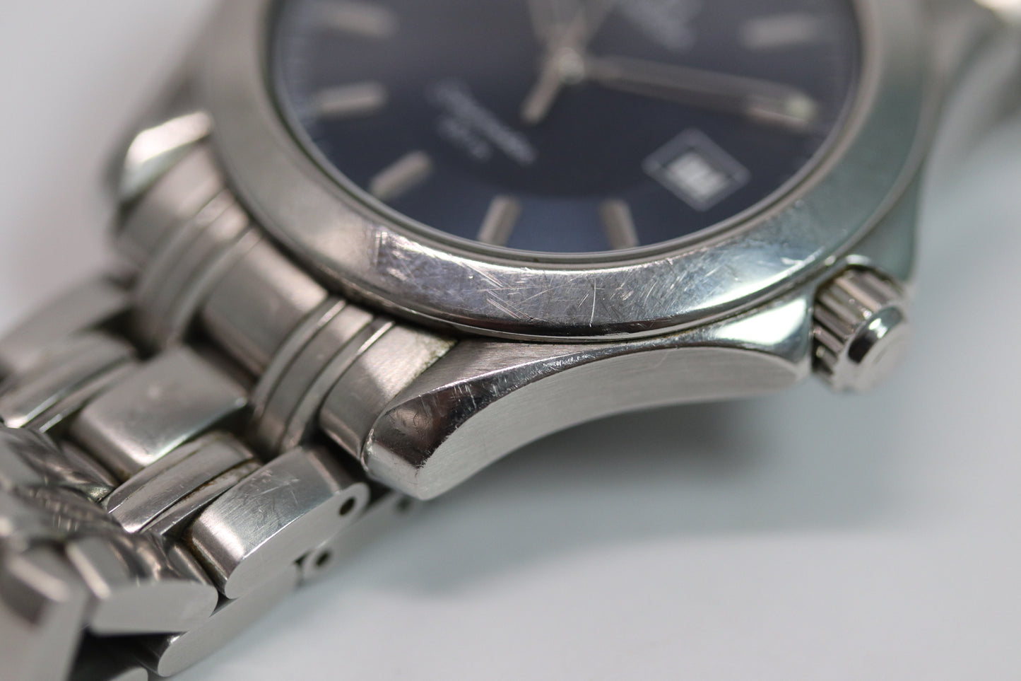 Omega Semaster 120m Quartz Watch 196.1501 Blue Dial 35mm From JPN 011 6313124