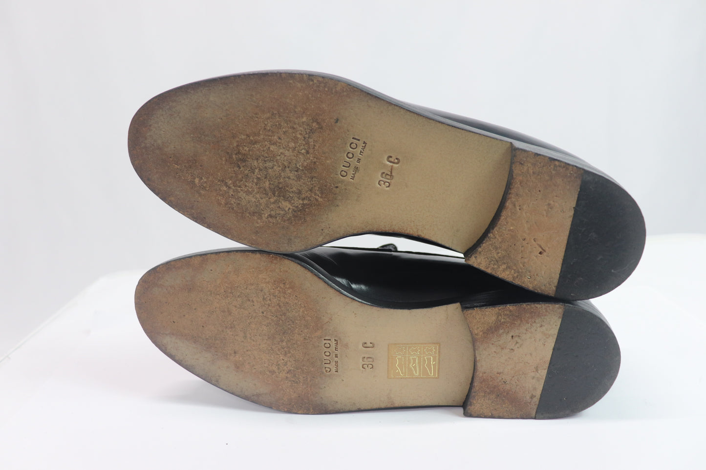 Gucci Patent Leather Horsebit Loafers Black 36 US5 From Japan 001 6328617