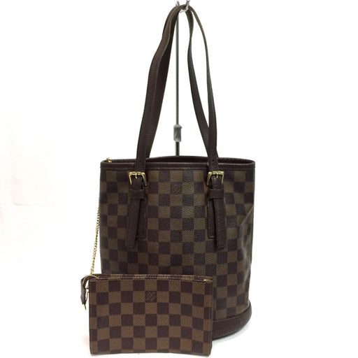 Louis Vuitton Damier Ebene Marais Shoulder Bag N42240 w/Pouch France 233 6266322