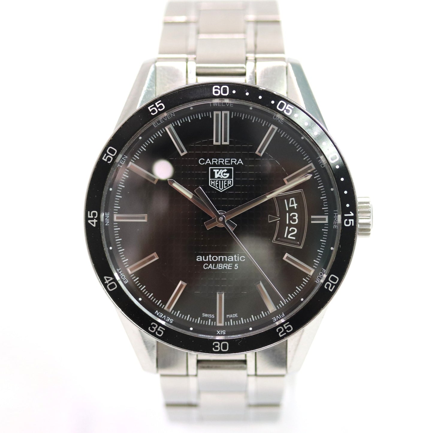 TAG Heuer Carrera Calibre5 Automatic Watch WV211M-0 40mm From Japan 011 6307798