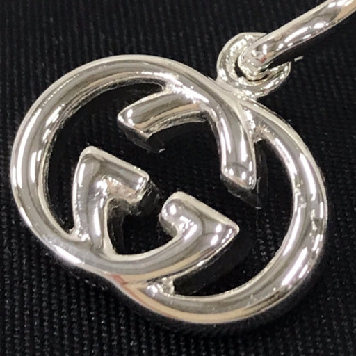 Gucci GG Interlocking Hook Earrings Silver 925 Italy w/ Box From JPN 233 6257622