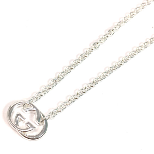 Gucci Interlocking G Chain Necklace Ag 925 Italy w/ Box From Japan 233 6258638