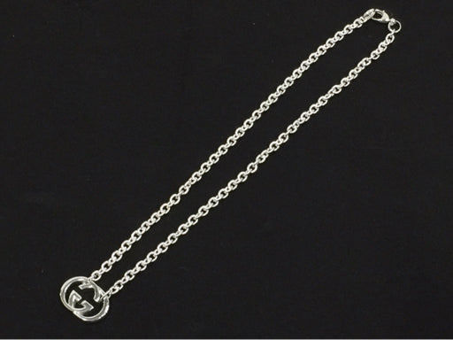 Gucci Interlocking G Chain Necklace Ag 925 Italy w/ Box From Japan 233 6258638