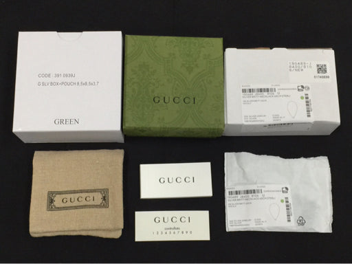 Gucci Interlocking G Chain Necklace Ag 925 Italy w/ Box From Japan 233 6258638