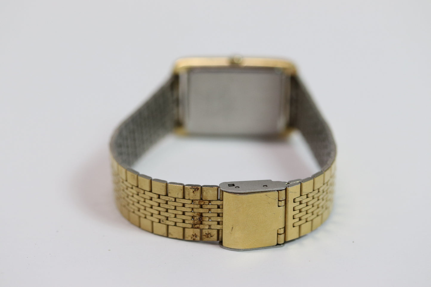 Seiko Tank Square Watch 2G28-5010 Quartz Small Second 25mm From JPN 001 6333859