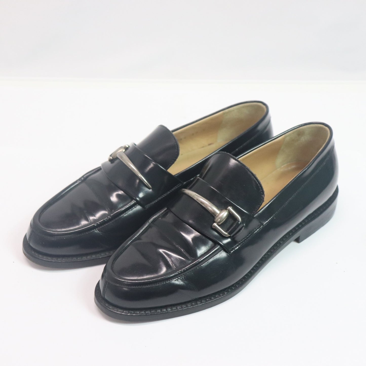 Gucci Patent Leather Horsebit Loafers Black 36 US5 From Japan 001 6328617