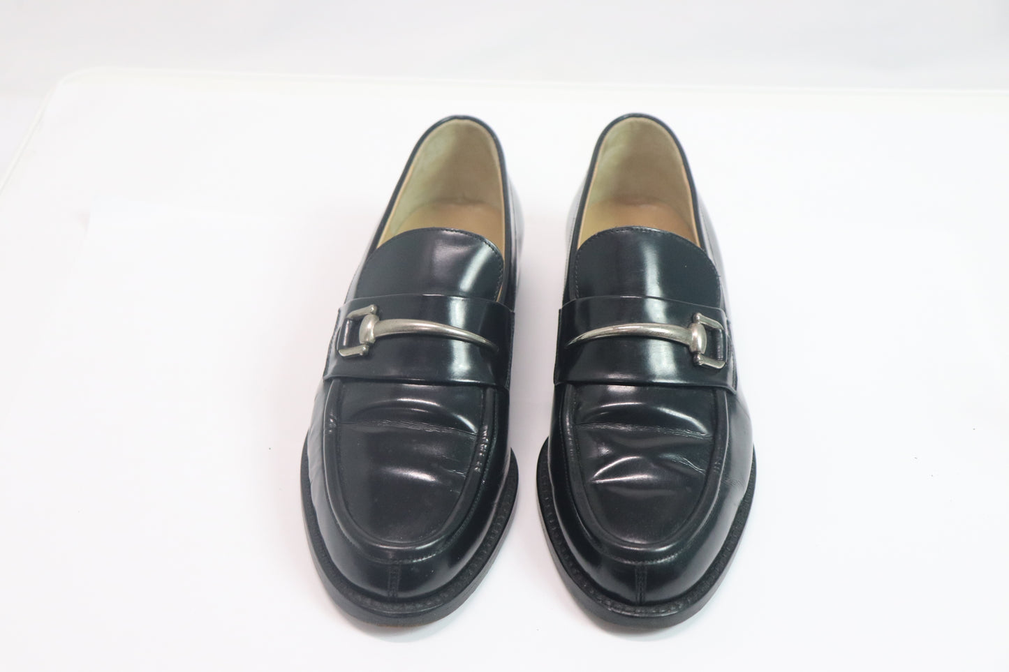 Gucci Patent Leather Horsebit Loafers Black 36 US5 From Japan 001 6328617