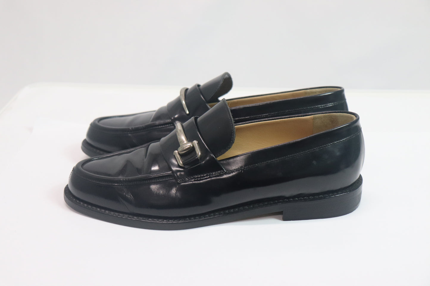 Gucci Patent Leather Horsebit Loafers Black 36 US5 From Japan 001 6328617