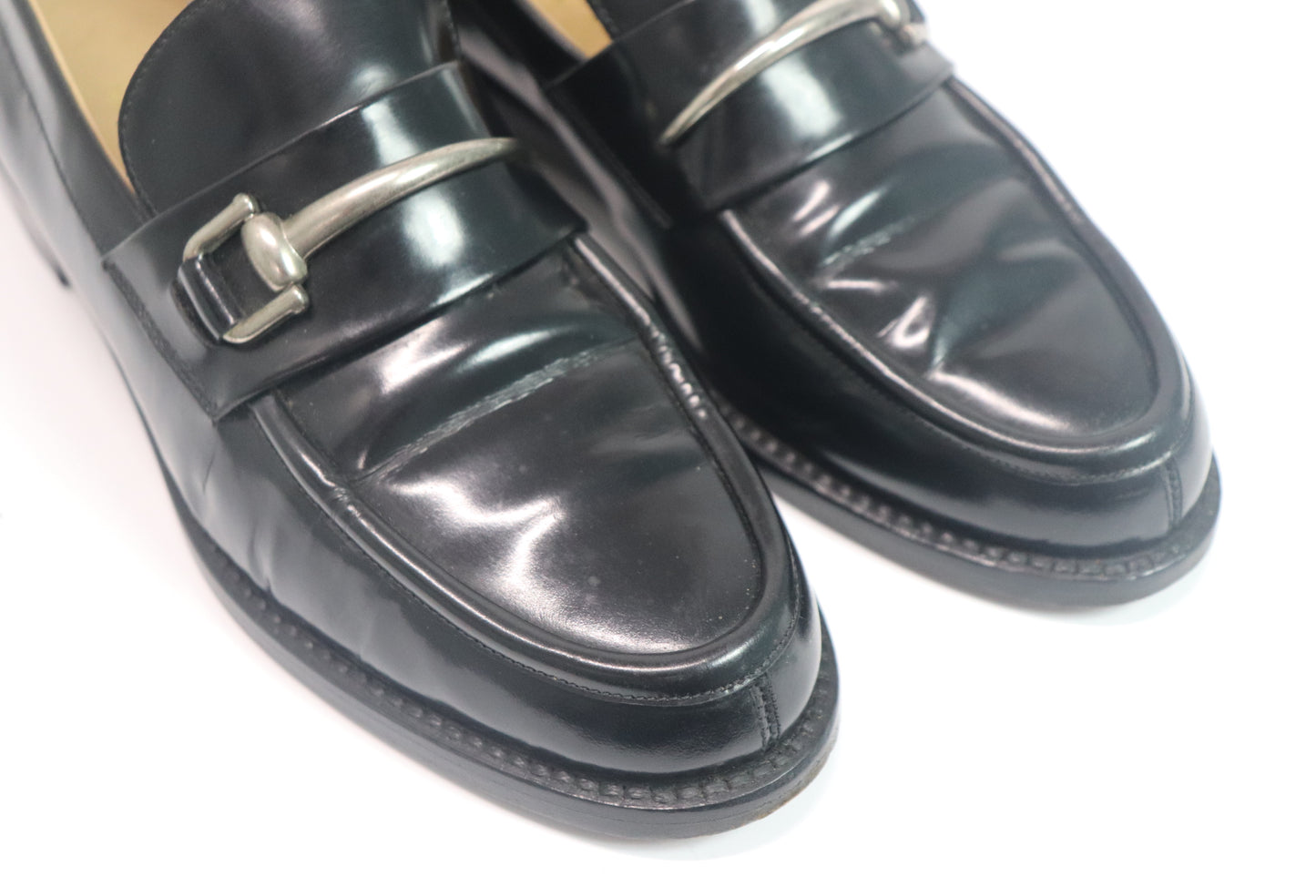 Gucci Patent Leather Horsebit Loafers Black 36 US5 From Japan 001 6328617